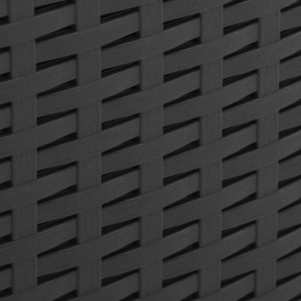 Mesa de jardín plástico gris 53x53x40 cm M 2