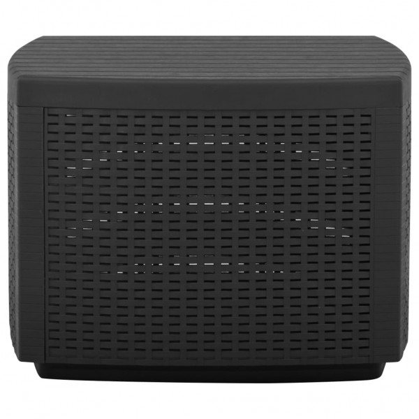 Mesa de jardín plástico gris 53x53x40 cm M 4