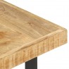Mesa de centro de madera maciza de mango 142x90x42 cm 5
