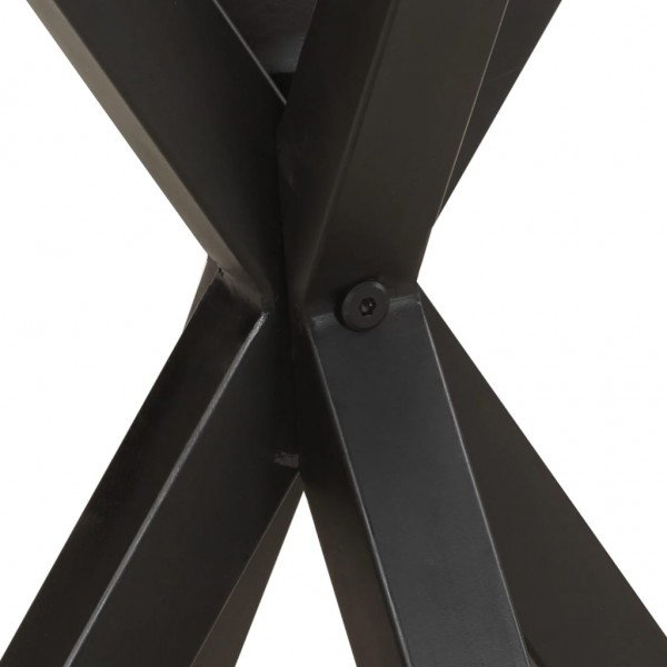 Mesa auxiliar de madera maciza de acacia 48x48x56 cm M 5