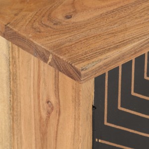 Mueble para TV madera maciza de acacia 115x30x39 cm H