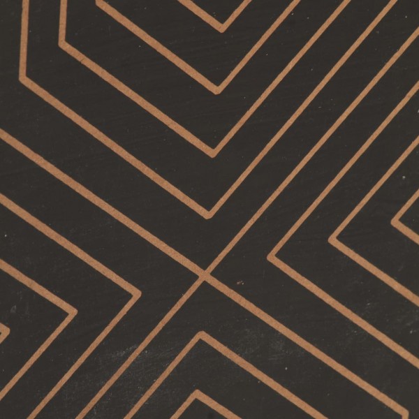 Mesita de noche de madera maciza de acacia 40x30x50 cm M 3