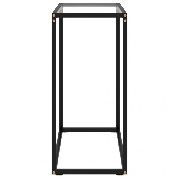 Mesa consola vidrio templado transparente 60x35x75 cm M 3
