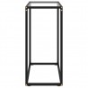 Mesa consola vidrio templado transparente 60x35x75 cm 3