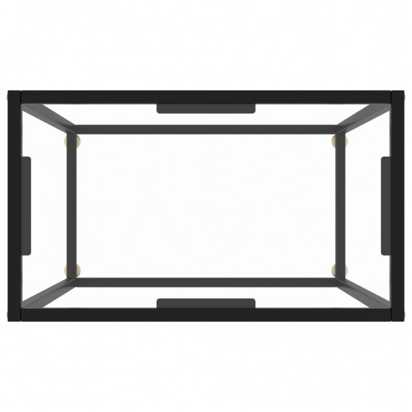 Mesa consola vidrio templado transparente 60x35x75 cm M 4