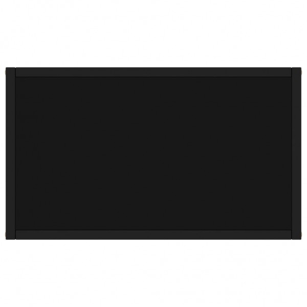 Mesa consola vidrio templado negro 60x35x75 cm M 4