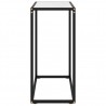 Mesa consola vidrio templado blanco 60x35x75 cm 3