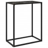 Mesa consola vidrio templado negro 60x35x75 cm 1