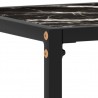 Mesa consola vidrio templado negro 60x35x75 cm 5