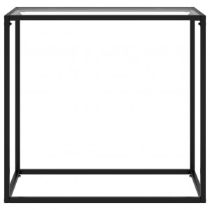 Mesa consola vidrio templado transparente 80x35x75 cm H