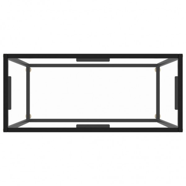 Mesa consola vidrio templado transparente 80x35x75 cm M 4
