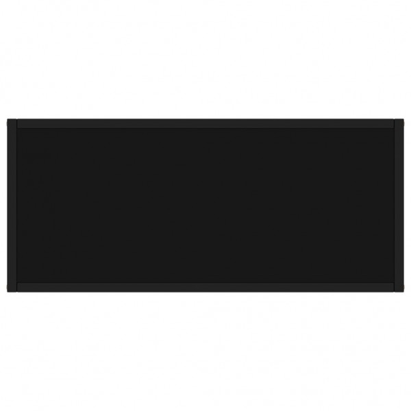 Mesa consola vidrio templado negro 80x35x75 cm M 4