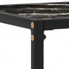 Mesa consola vidrio templado negro 80x35x75 cm 5