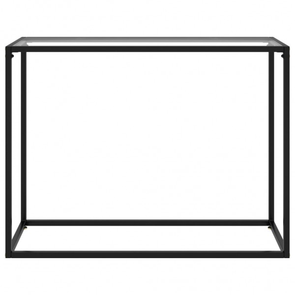 Mesa consola 100x35x75 cm vidro temperado transparente M 2