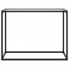 Mesa consola vidrio templado transparente 100x35x75 cm 2