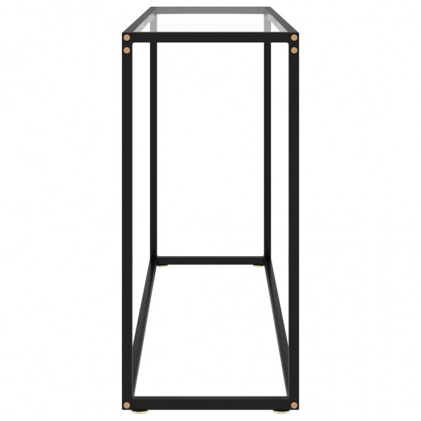 Mesa consola vidrio templado transparente 100x35x75 cm M 3