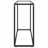 Mesa consola vidrio templado transparente 100x35x75 cm 3