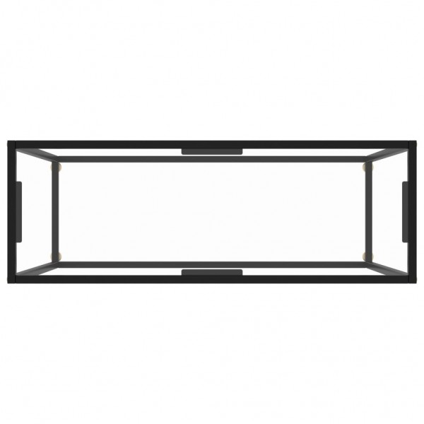 Mesa consola vidrio templado transparente 100x35x75 cm M 4
