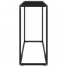 Mesa consola vidrio templado negro 100x35x75 cm 3