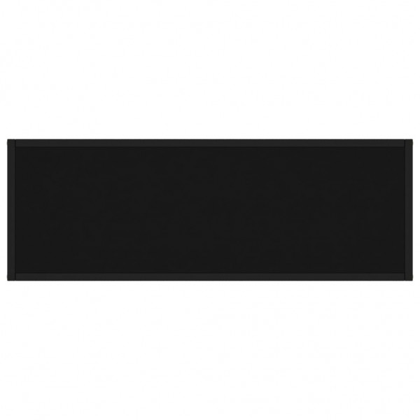 Mesa consola vidrio templado negro 100x35x75 cm M 4