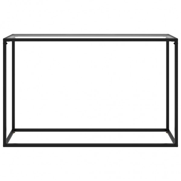 Mesa consola vidrio templado transparente 120x35x75 cm M 2