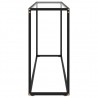 Mesa consola vidrio templado transparente 120x35x75 cm 3