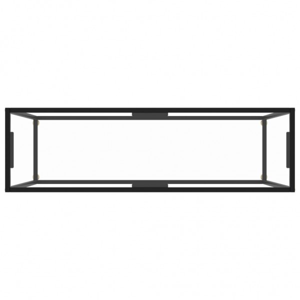 Mesa consola vidrio templado transparente 120x35x75 cm M 4