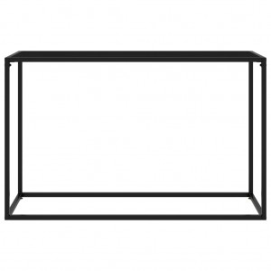 Mesa consola vidrio templado negro 120x35x75 cm H