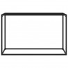 Mesa consola vidrio templado negro 120x35x75 cm 2
