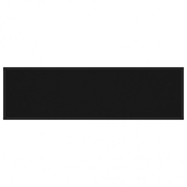 Mesa consola 120x35x75 cm vidro temperado preto M 4