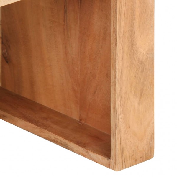 Mesa auxiliar de madera maciza de acacia 43x40x30 cm M 5