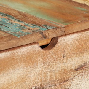 Mesa tocador con espejo madera reciclada maciza 112x45x76 cm H