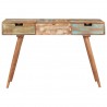 Mesa tocador con espejo madera reciclada maciza 112x45x76 cm 4