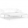 Estrutura sofá-cama de puxar 90x200 cm metal branco 2