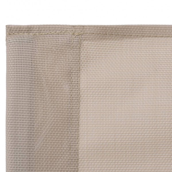 4 pcs conjunto lounge para jardim tecido e aço cor creme M 5