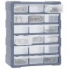 Organizador multicajones con 18 cajones intermedios 38x16x47 cm 2