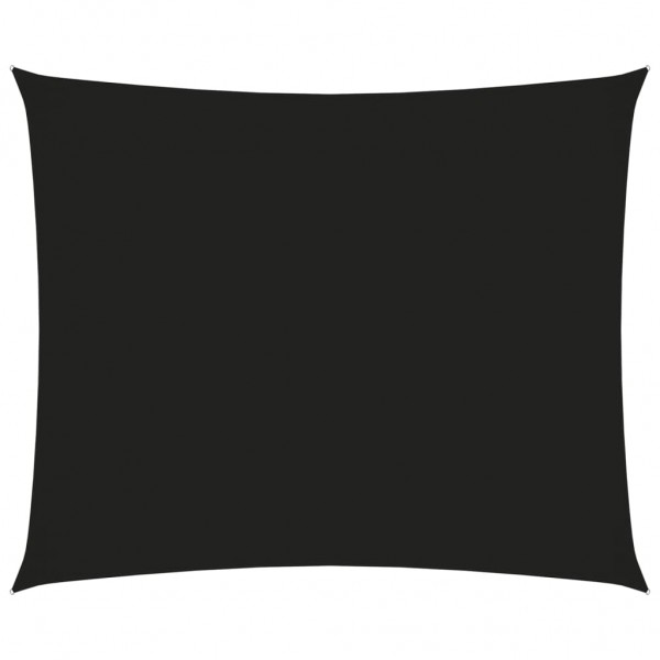 Toldo de vela rectangular tela oxford negro 3.5x4.5 m D