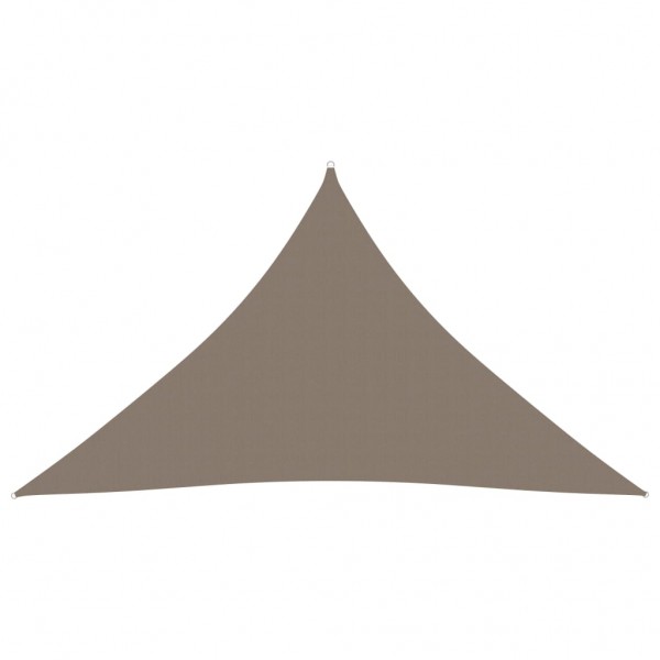 Toldo de vela triangular tela oxford gris taupe 2.5x2.5x3.5 m D
