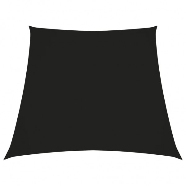 Toldo de vela trapezoidal de tela oxford negro 2/4x3 m D