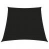 Toldo de vela trapezoidal de tela oxford negro 2/4x3 m 1