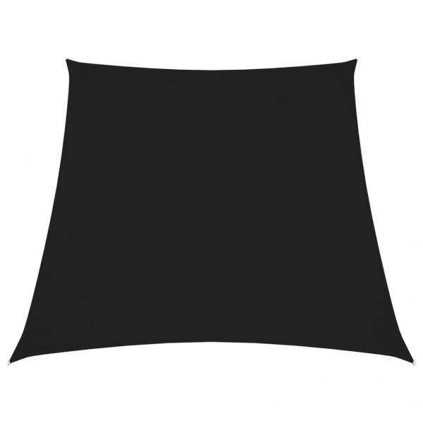 Toldo de vela trapezoidal de tela oxford negro 3/5x4 m D