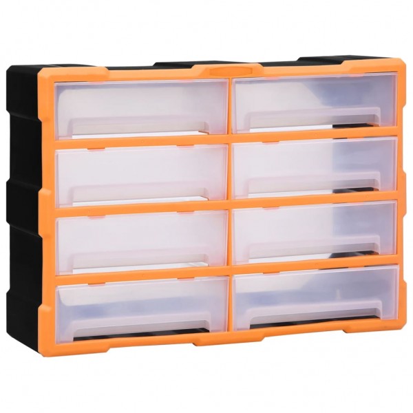Organizador multicajones con 8 cajones grandes 52x16x37 cm D