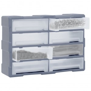Organizador multicajones con 8 cajones grandes 52x16x37 cm H