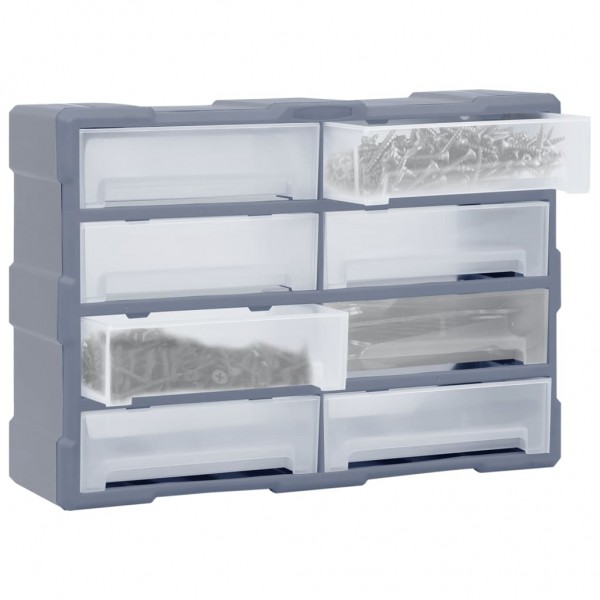 Organizador multicajones con 8 cajones grandes 52x16x37 cm M 2