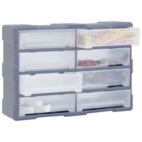 Caixa organizadora com 8 gavetas grandes 52x16x37 cm M 3