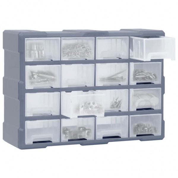 Organizador multicajones con 16 cajones medianos 52x16x37 cm M 3