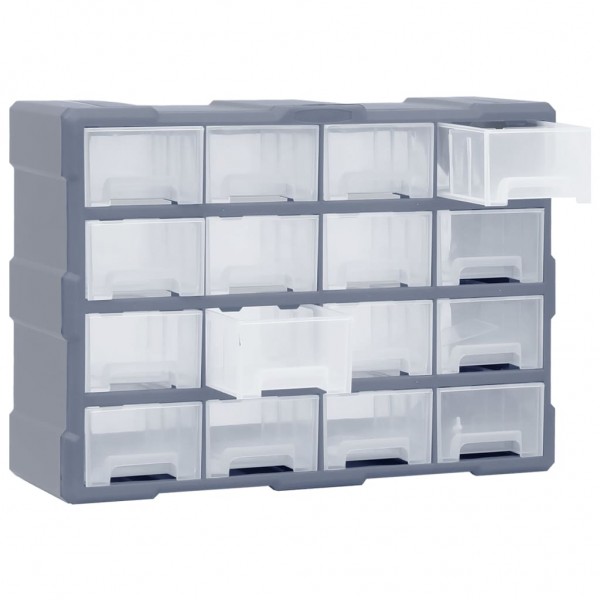 Organizador multicajones con 16 cajones medianos 52x16x37 cm M 4