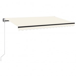 Toldo retráctil automático crema 400x350 cm H