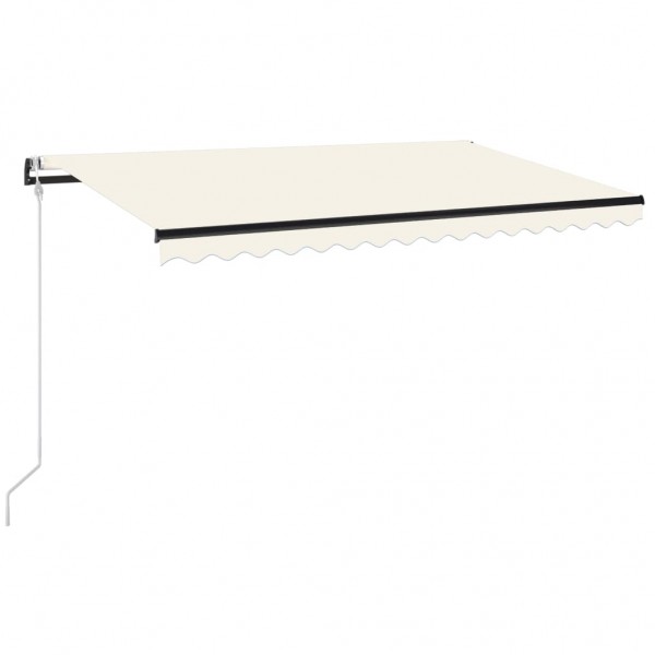 Toldo retráctil automático crema 400x350 cm M 2