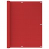 Toldo para balcón HDPE rojo 120x500 cm 1